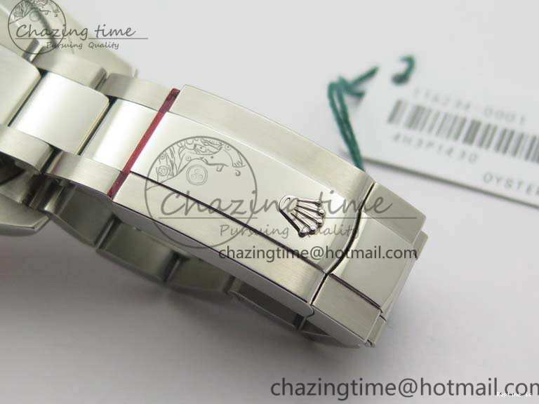 0101 Datejust 116234 36mm DJF 1:1 Best Edition Fluted Bezel Black Com Diam Dial On SS Oyster Bracelet SA Breathable 3523